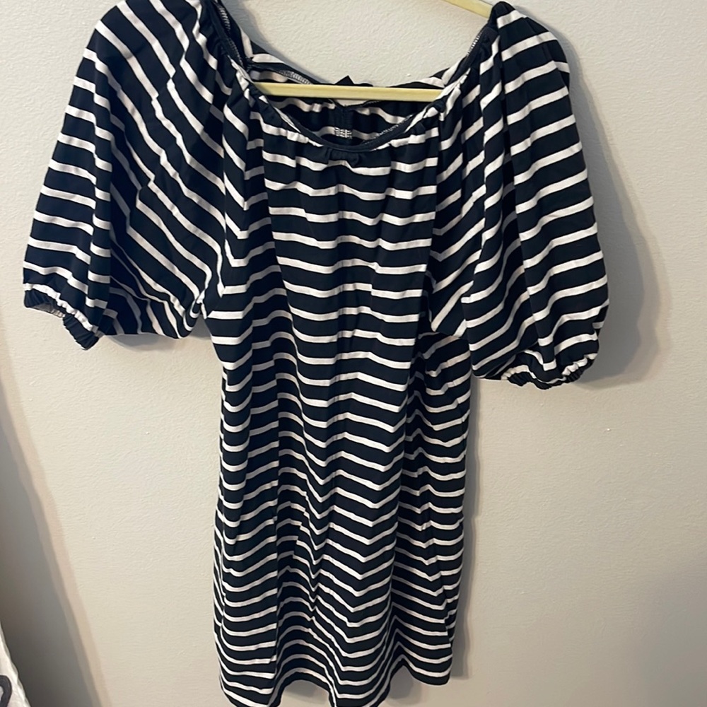 J. Crew striped knit dress